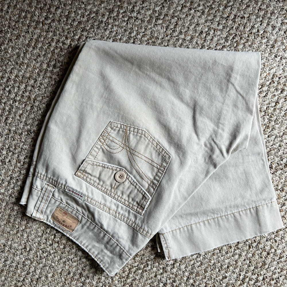 Khaki colored capris